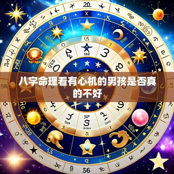 八字命理看有心机的男孩是否真的不好