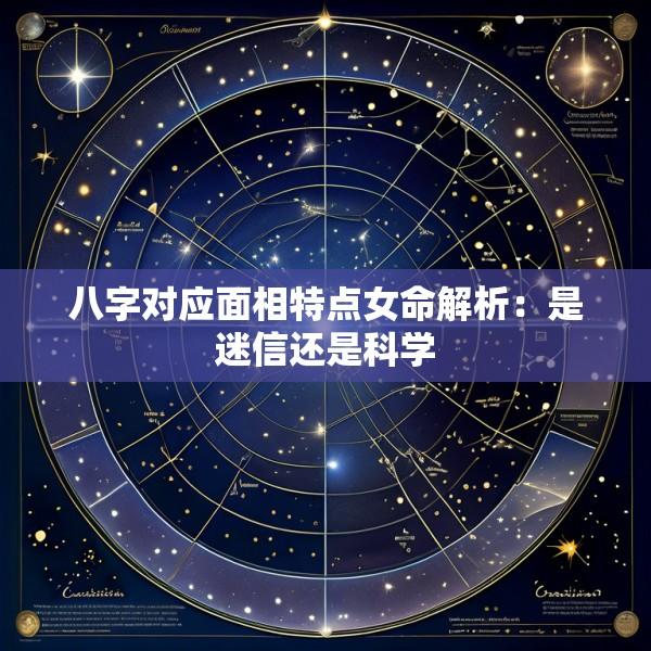 八字对应面相特点女命解析：是迷信还是科学