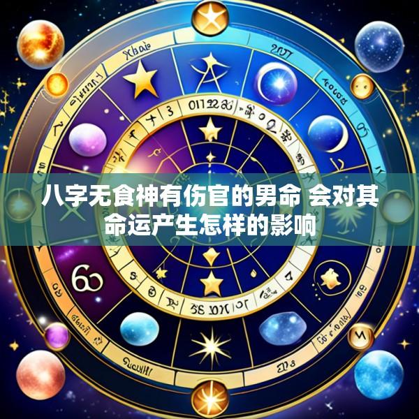 八字无食神有伤官的男命 会对其命运产生怎样的影响