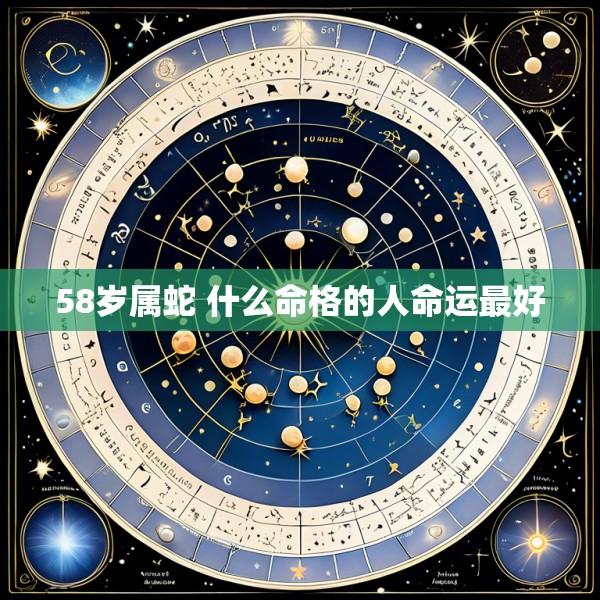 58岁属蛇 什么命格的人命运最好