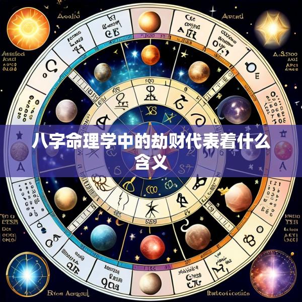 八字命理学中的劫财代表着什么含义