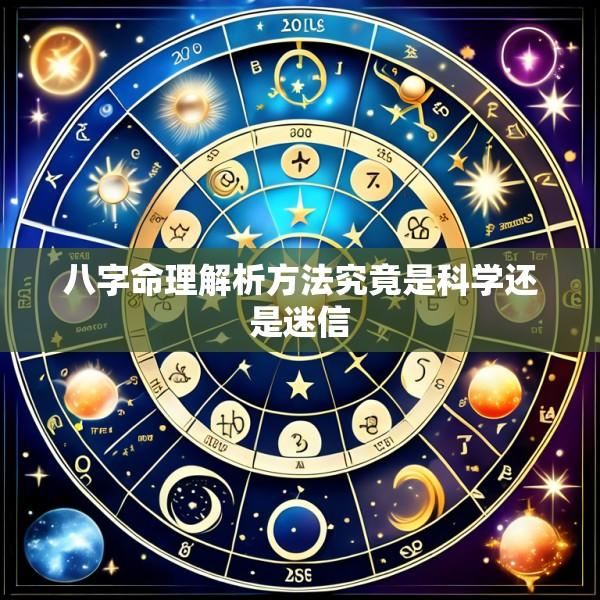 八字命理解析方法究竟是科学还是迷信