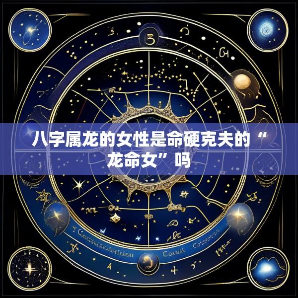 八字属龙的女性是命硬克夫的“龙命女”吗
