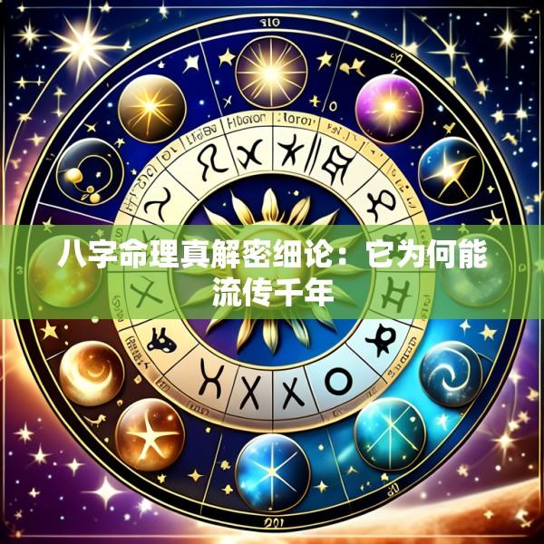 八字命理真解密细论：它为何能流传千年