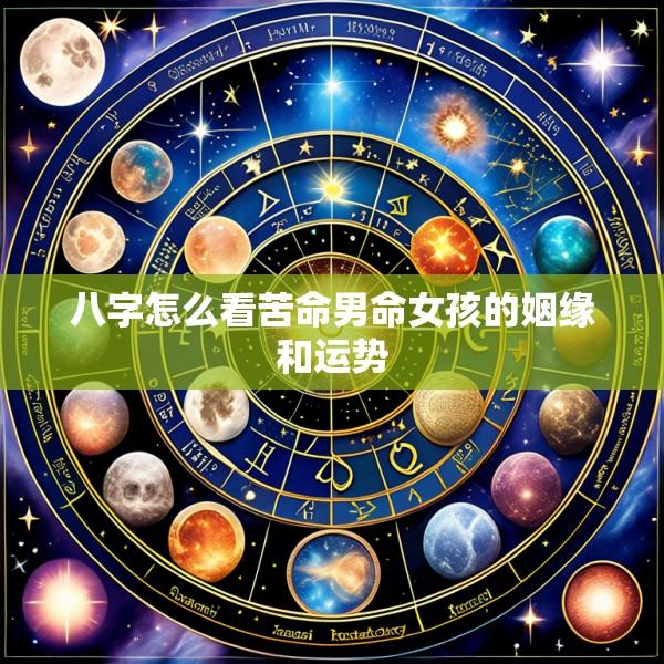 八字怎么看苦命男命女孩的姻缘和运势