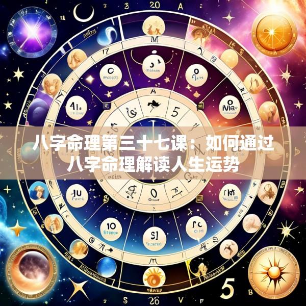 八字命理第三十七课：如何通过八字命理解读人生运势