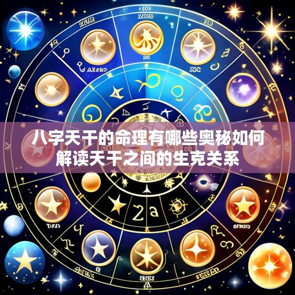 八字天干的命理有哪些奥秘如何解读天干之间的生克关系