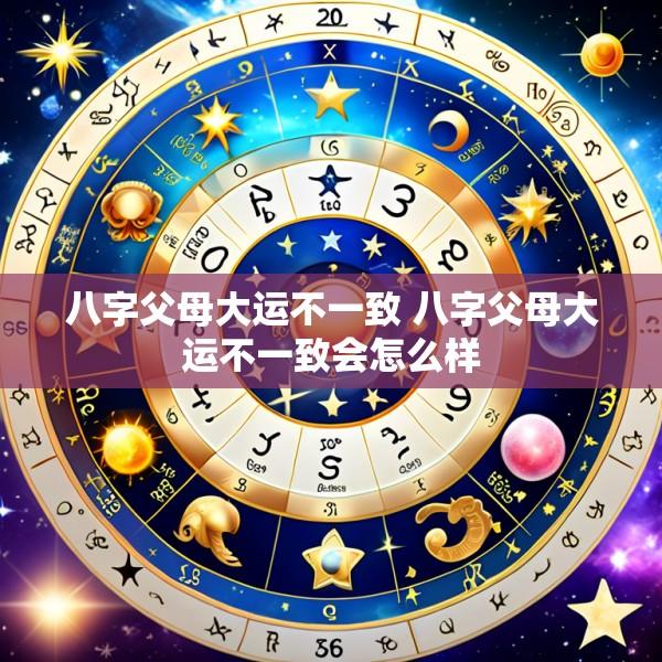 八字父母大运不一致 八字父母大运不一致会怎么样