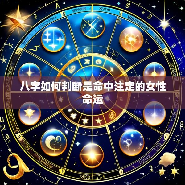 八字如何判断是命中注定的女性命运