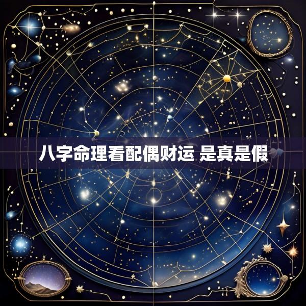 八字命理看配偶财运 是真是假