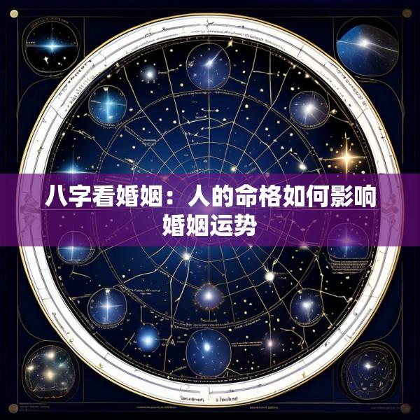 八字看婚姻：人的命格如何影响婚姻运势