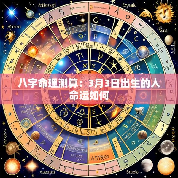 八字命理测算：3月3日出生的人命运如何