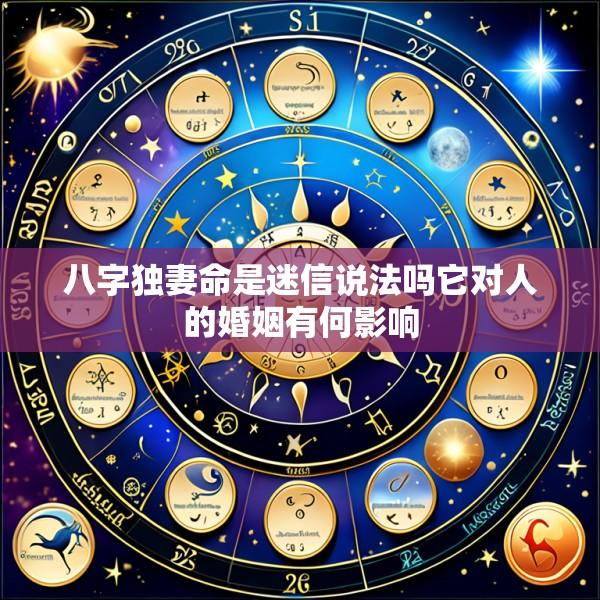 八字独妻命是迷信说法吗它对人的婚姻有何影响