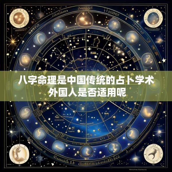 八字命理是中国传统的占卜学术 外国人是否适用呢
