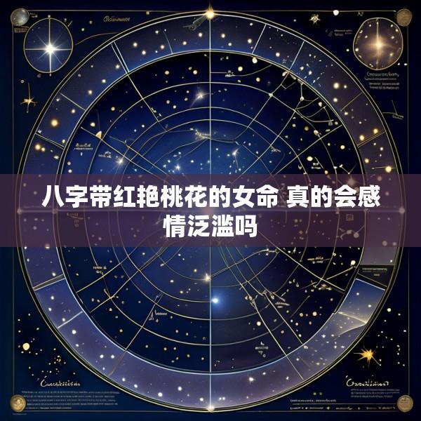 八字带红艳桃花的女命 真的会感情泛滥吗