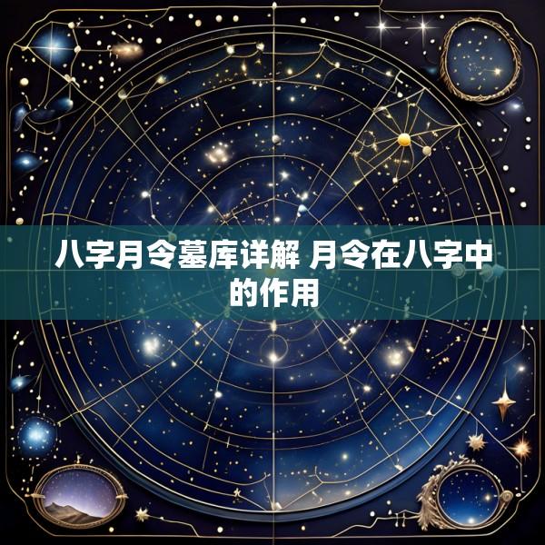 八字月令墓库详解 月令在八字中的作用