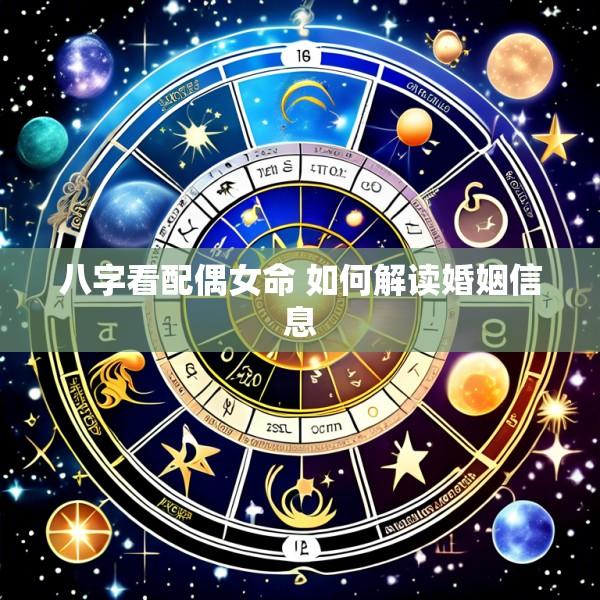 八字看配偶女命 如何解读婚姻信息