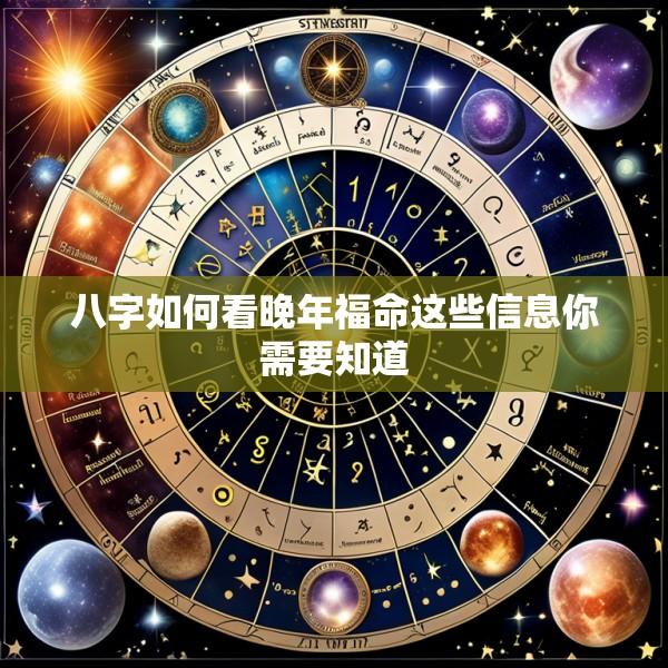 八字如何看晚年福命这些信息你需要知道