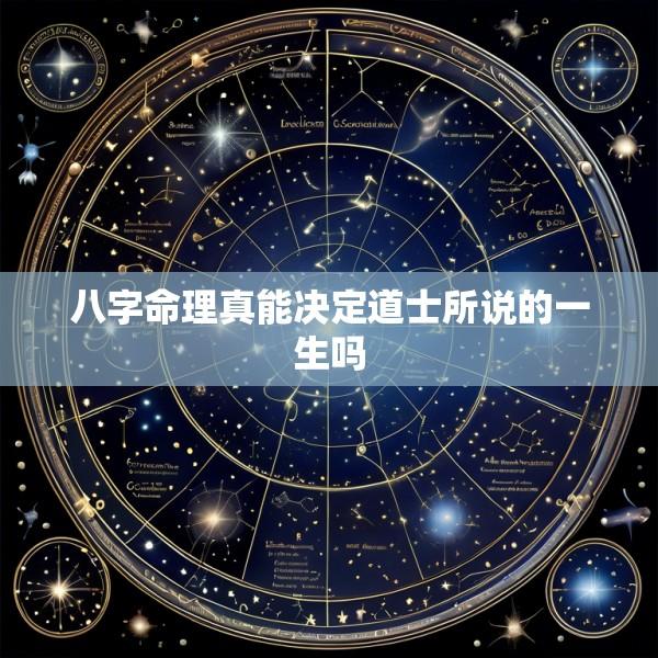 八字命理真能决定道士所说的一生吗