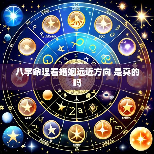 八字命理看婚姻远近方向 是真的吗