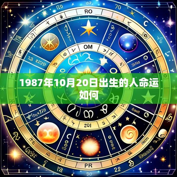 1987年10月20日出生的人命运如何