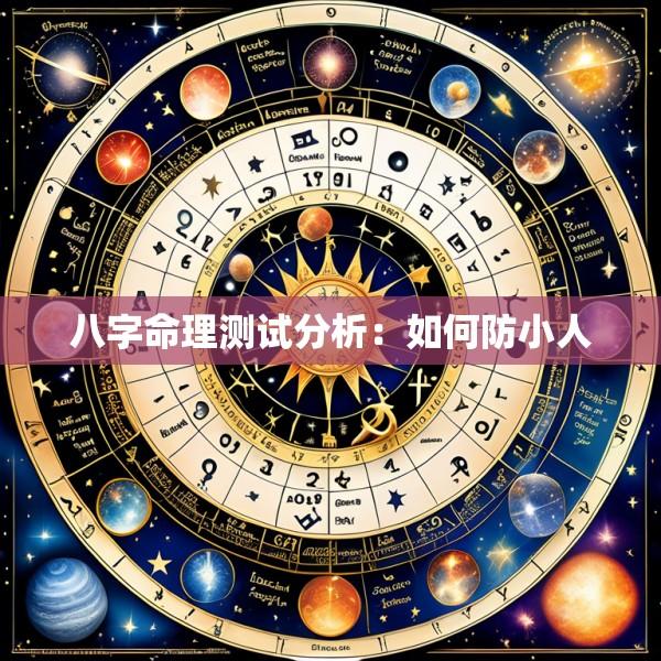 八字命理测试分析：如何防小人