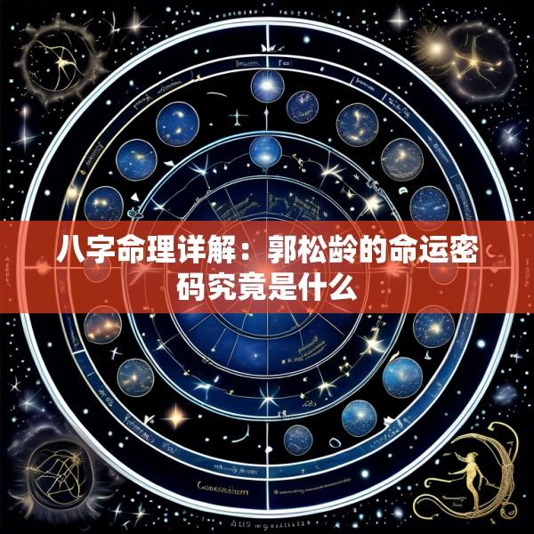 八字命理详解：郭松龄的命运密码究竟是什么