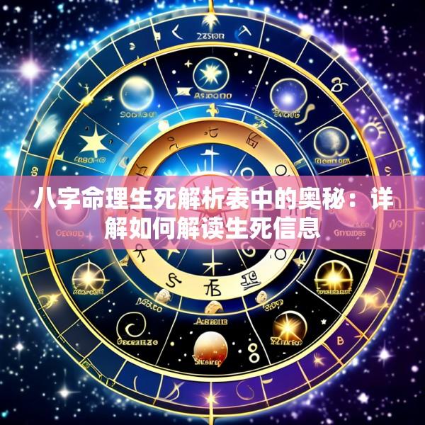 八字命理生死解析表中的奥秘：详解如何解读生死信息