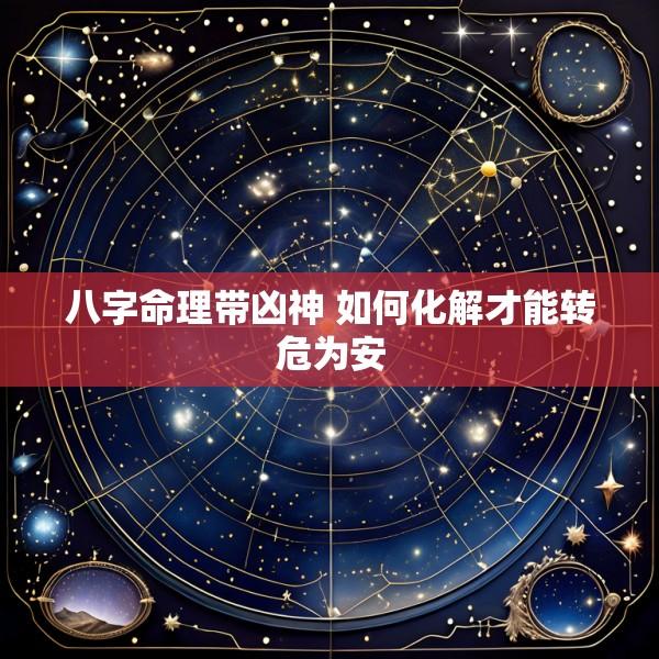 八字命理带凶神 如何化解才能转危为安