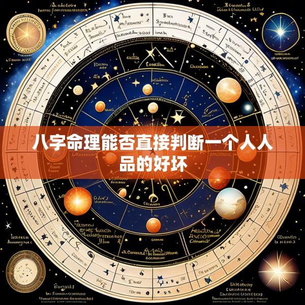 八字命理能否直接判断一个人人品的好坏