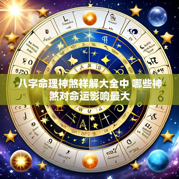 八字命理神煞祥解大全中 哪些神煞对命运影响最大