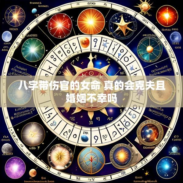 八字带伤官的女命 真的会克夫且婚姻不幸吗