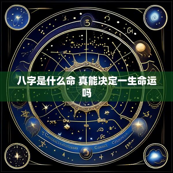 八字是什么命 真能决定一生命运吗