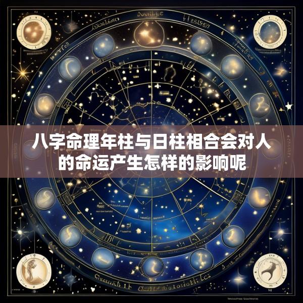 八字命理年柱与日柱相合会对人的命运产生怎样的影响呢