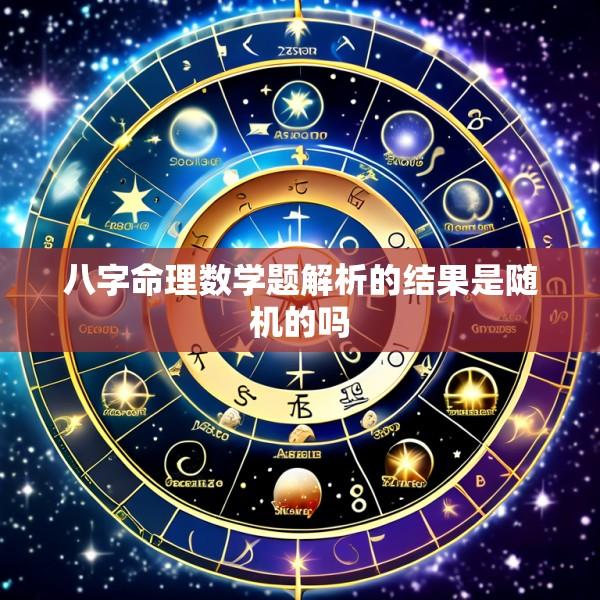 八字命理数学题解析的结果是随机的吗