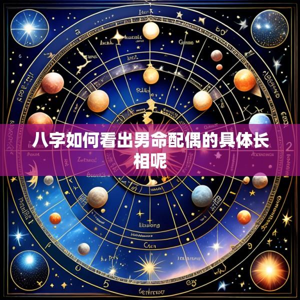 八字如何看出男命配偶的具体长相呢