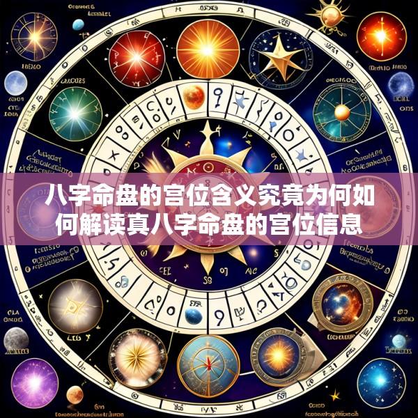 八字命盘的宫位含义究竟为何如何解读真八字命盘的宫位信息