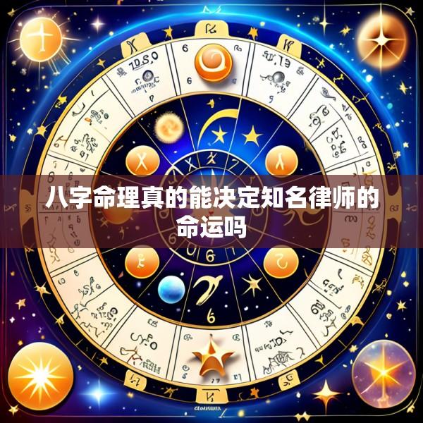 八字命理真的能决定知名律师的命运吗