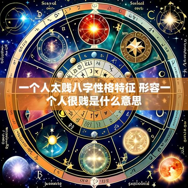 一个人太贱八字性格特征 形容一个人很贱是什么意思