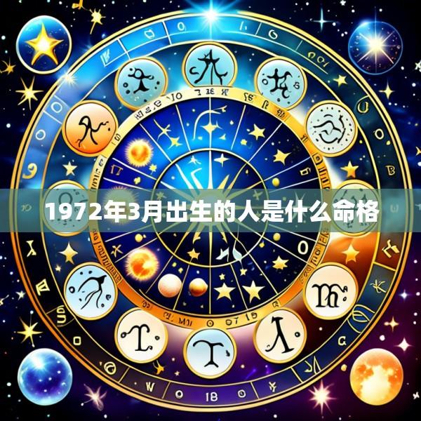 1972年3月出生的人是什么命格
