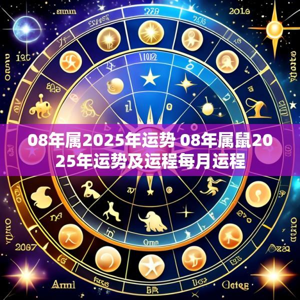 08年属2025年运势 08年属鼠2025年运势及运程每月运程
