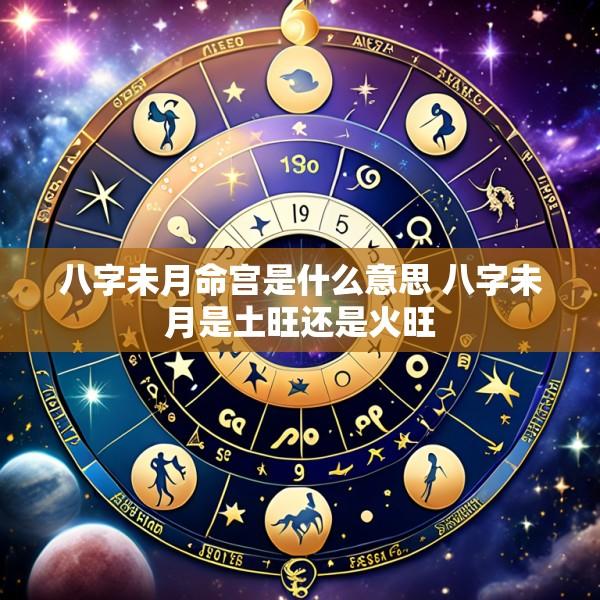 八字未月命宫是什么意思 八字未月是土旺还是火旺