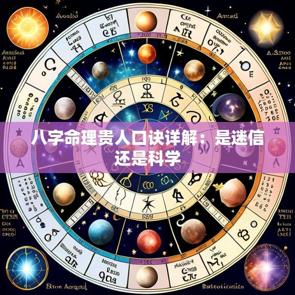 八字命理贵人口诀详解：是迷信还是科学