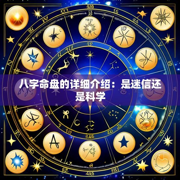 八字命盘的详细介绍：是迷信还是科学