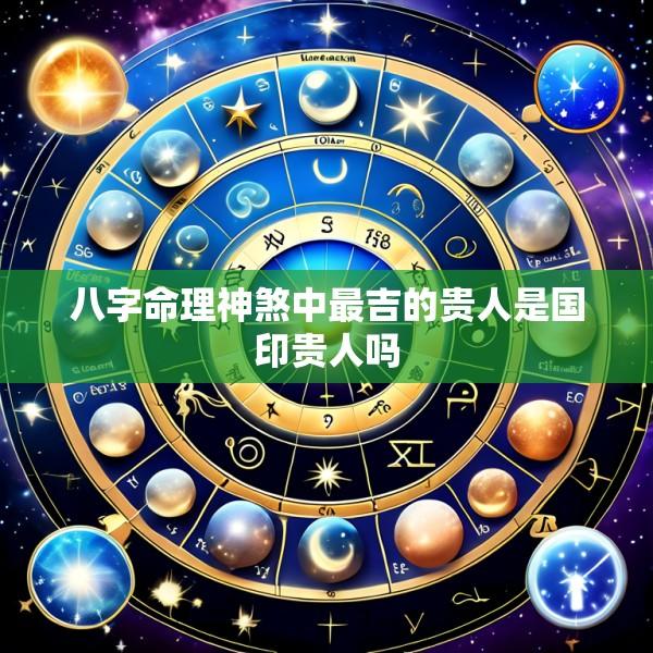 八字命理神煞中最吉的贵人是国印贵人吗
