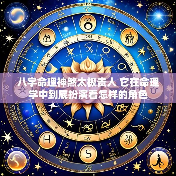 八字命理神煞太极贵人 它在命理学中到底扮演着怎样的角色