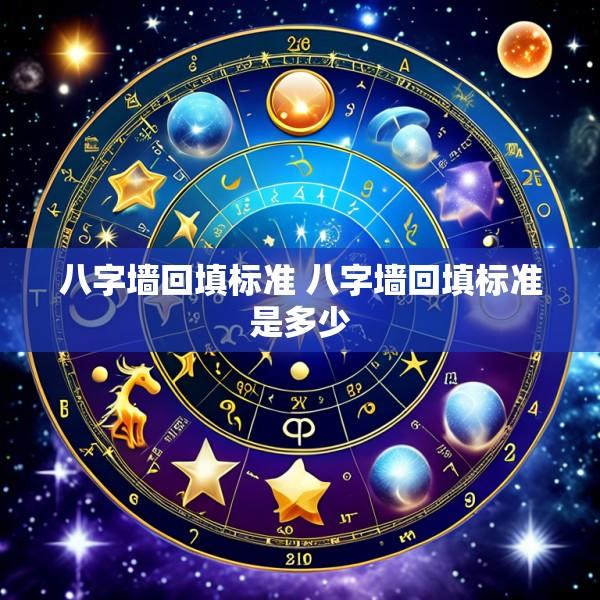 八字墙回填标准 八字墙回填标准是多少