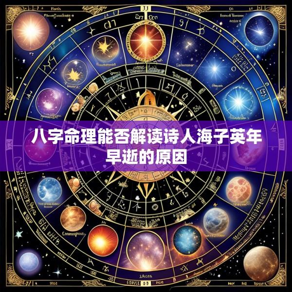 八字命理能否解读诗人海子英年早逝的原因