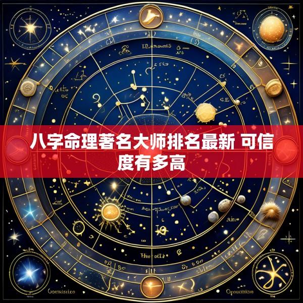 八字命理著名大师排名最新 可信度有多高