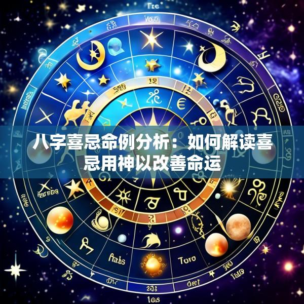 八字喜忌命例分析：如何解读喜忌用神以改善命运
